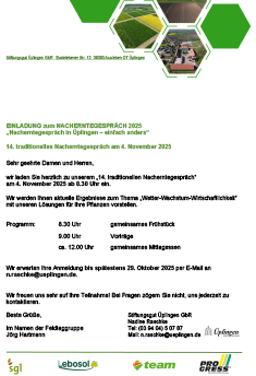Nacherntegespräch 2025